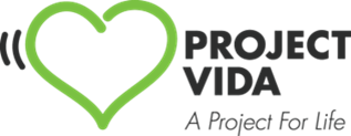 Project Vida logo featuring a green heart outline with the tagline “A Project For Life.”