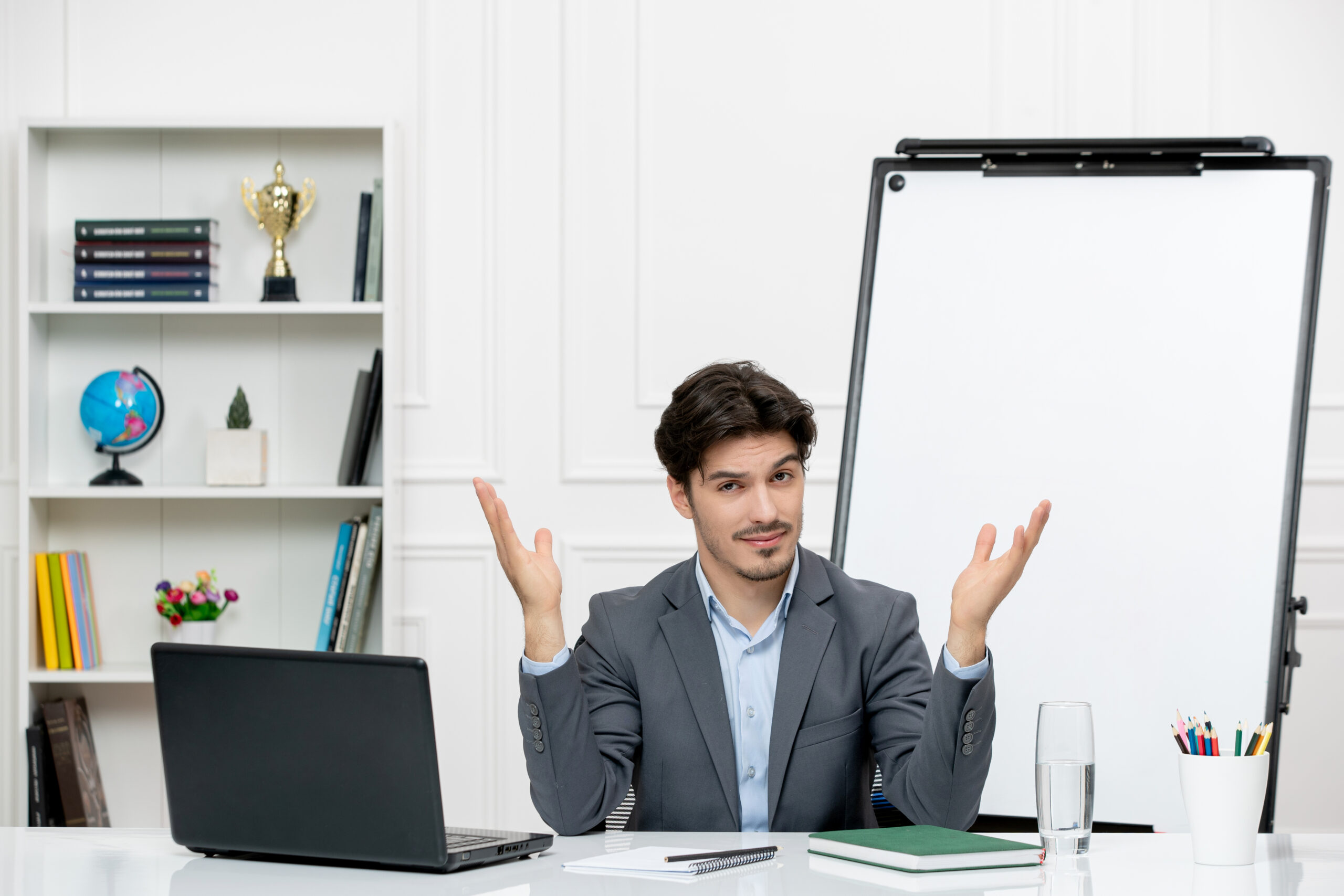 teacher-young-instructor-office-suit-class-with-laptop-whiteboard-waving-hands